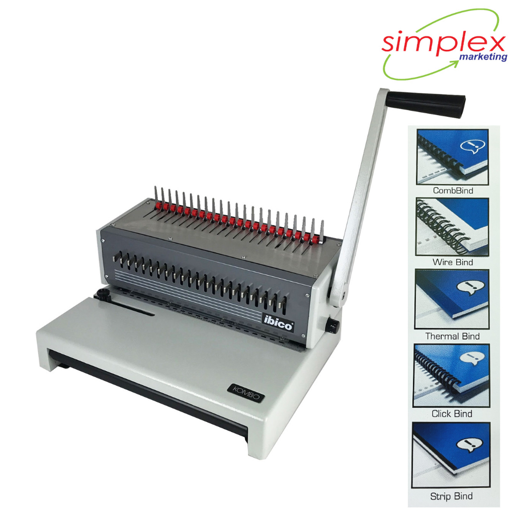 Office Binder Machine Comb Bind, Thermal, Electric, Manual Bind