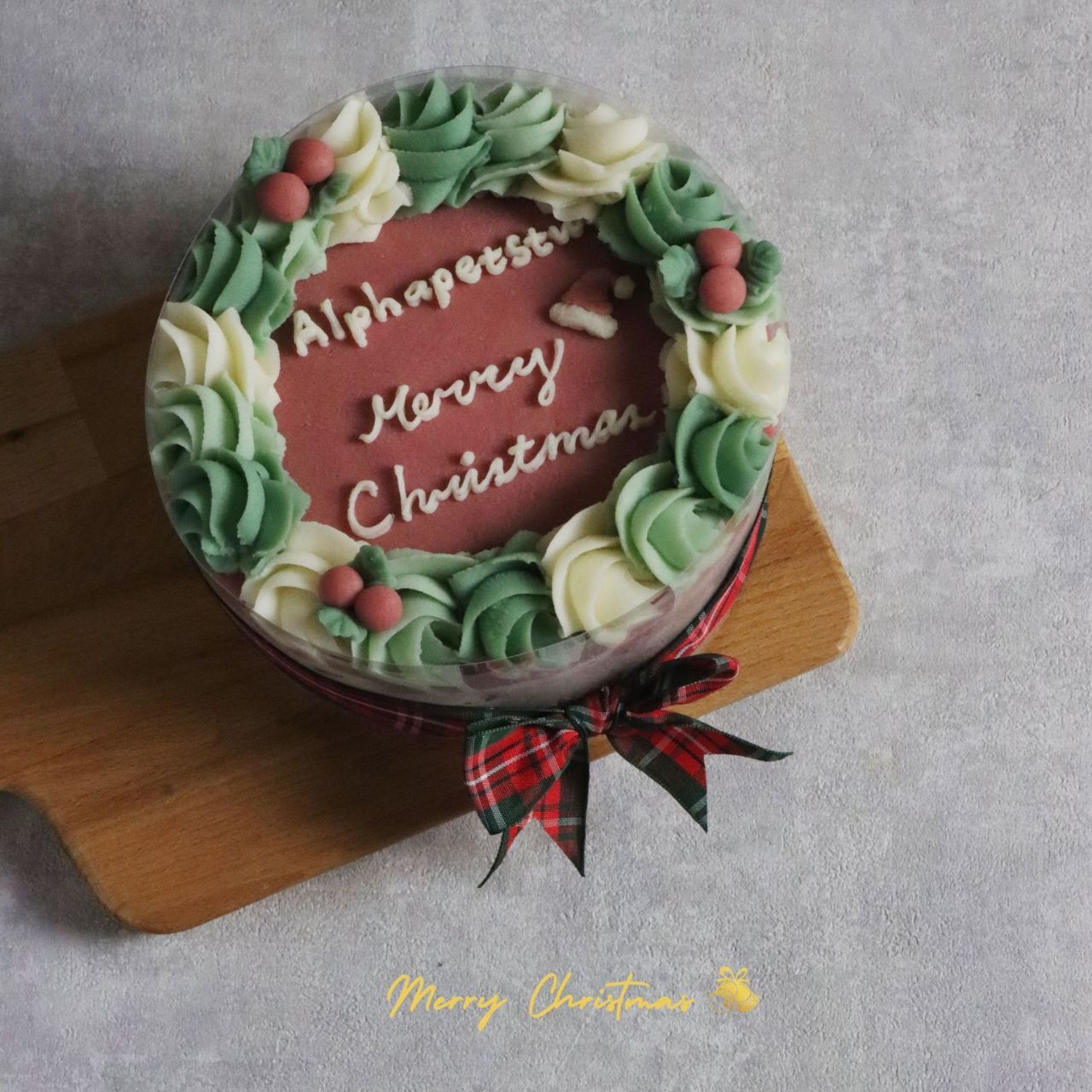 聖誕名字蛋糕｜限定色系