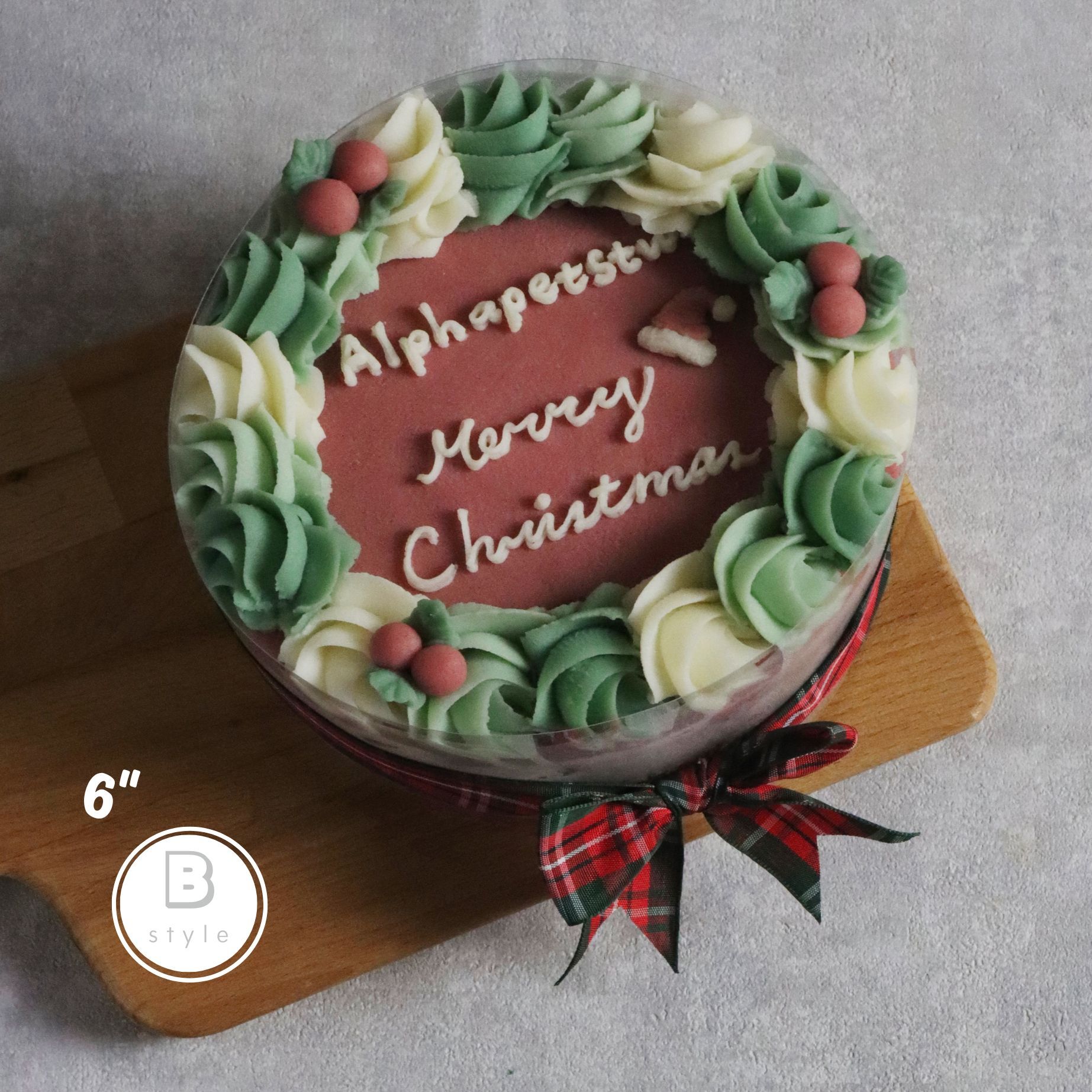 聖誕名字蛋糕｜限定色系