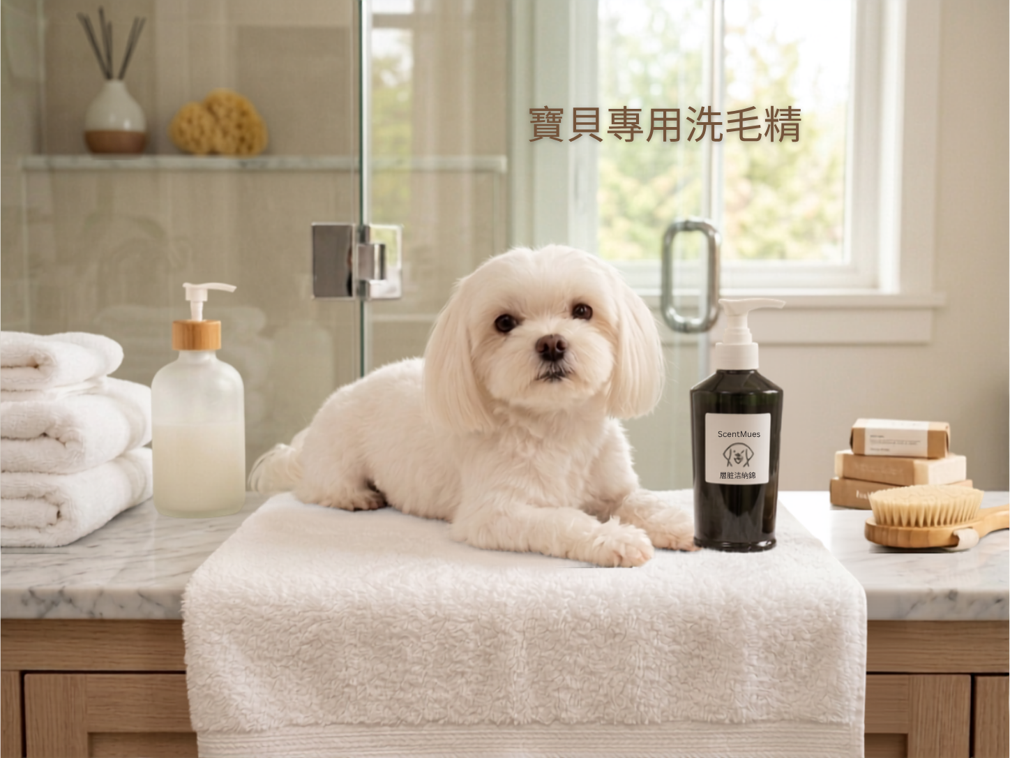 給寶貝。自製充滿愛的洗毛精