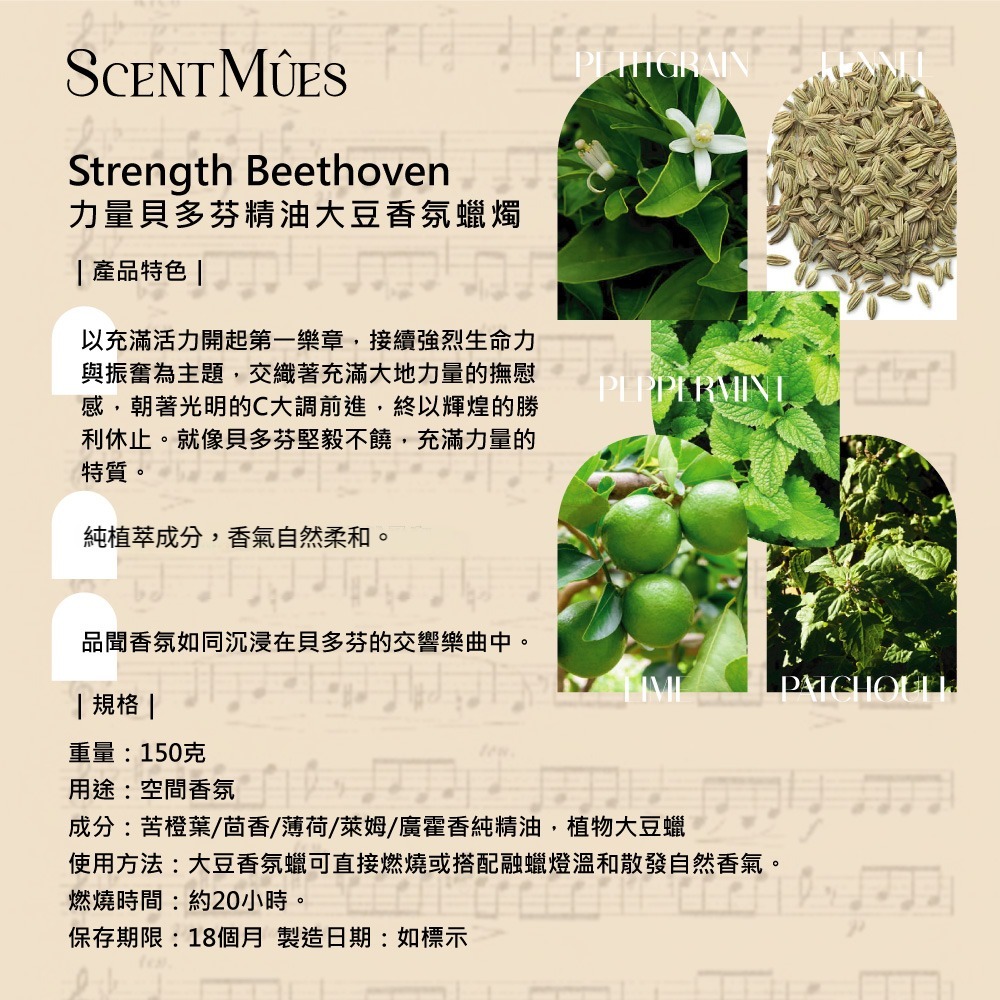 Beethoven香氛蠟燭特色規格20260915