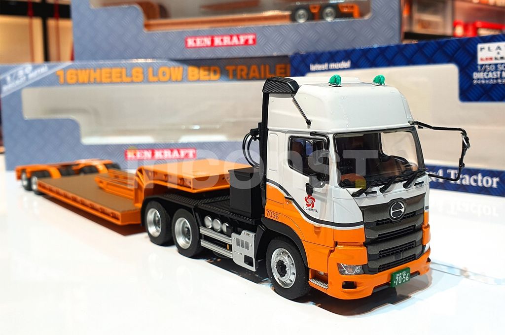 HINO PROFIA SS セミトラクター 6X4 & 16輪低床トレーラー HINO PROFIA SS 6X4 PRIME MOVER + 16 WHEELS LOW LOADER