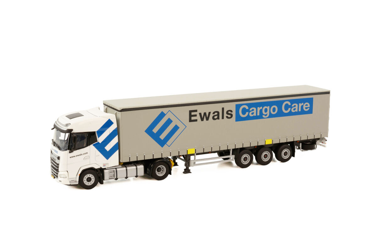 EWALS CARGO CARE B.V.; DAF XG 4X2 CURTAINSIDE TRAILER - 3 AXLE – Inconst