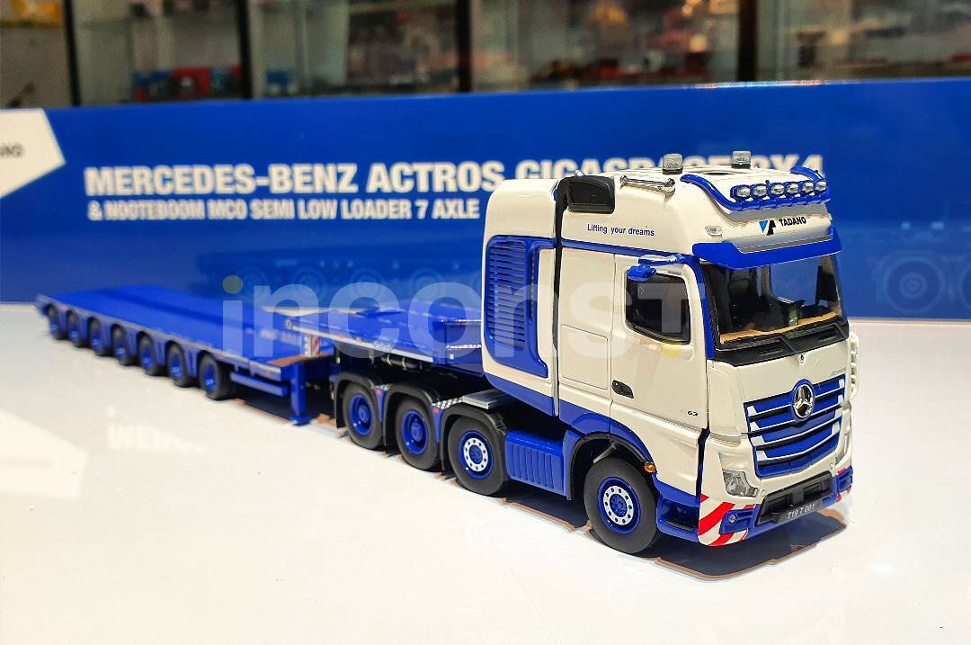 TADANO MERCEDES-BENZ ACTROS GIGASPACE WITH 7-AXLE SEMI LOW LOADER – Inconst