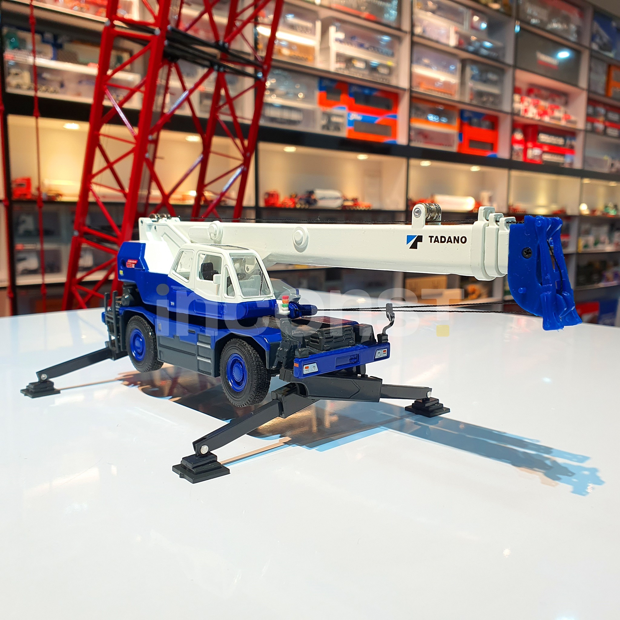 TADANO CREVO 250 G3 青 1/50 クレーン作業車 おそらく未使用 保管品 (中古