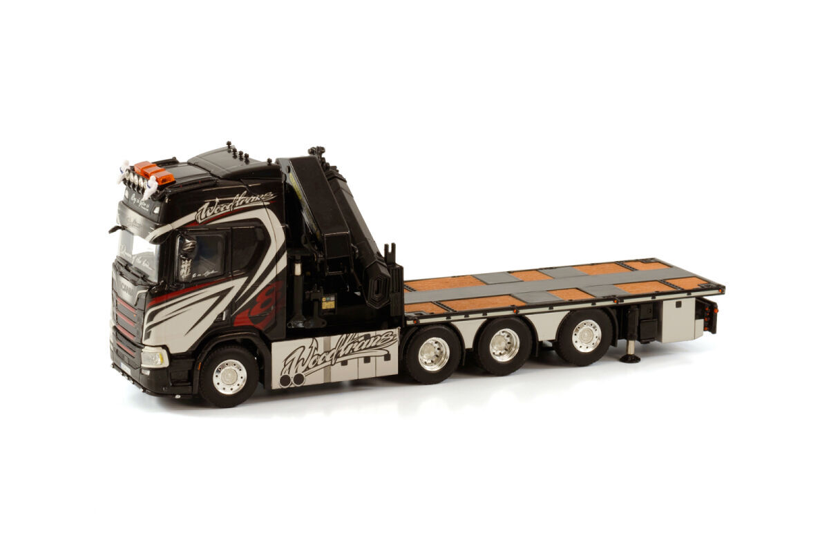 大得価爆買いWSI 1/50 Scania R 8x2 RIGED FLATBED Palfinger 78002 -Van Caudenberg- トラック クレーン 2278 建設車両、作業車