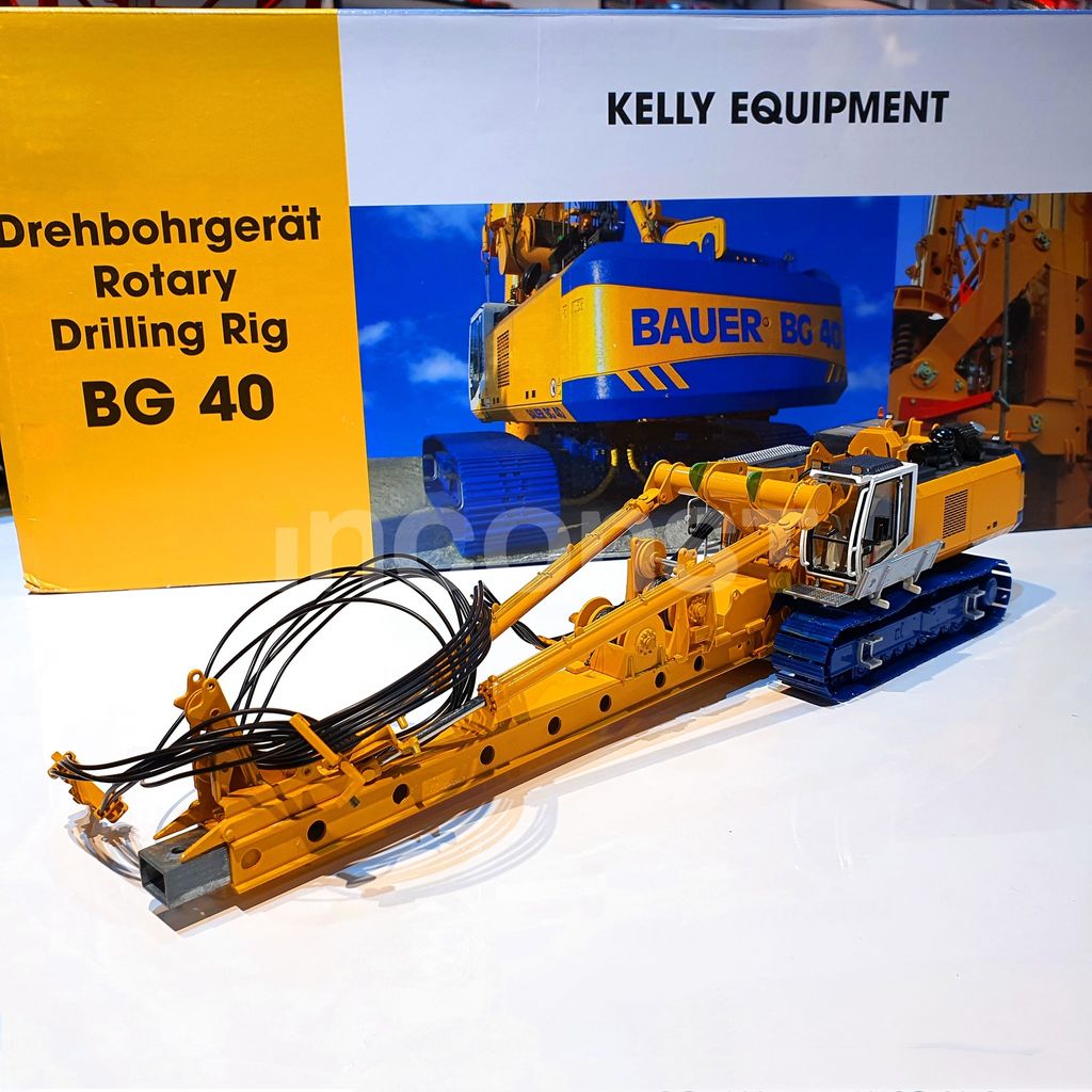 ミニカー 1/50 BYMO バウアー BG 40 ケリー 超大型クレーン BAUER BG40 DRILLING RIG WITH KELLY EQUIPMENT – Inconst