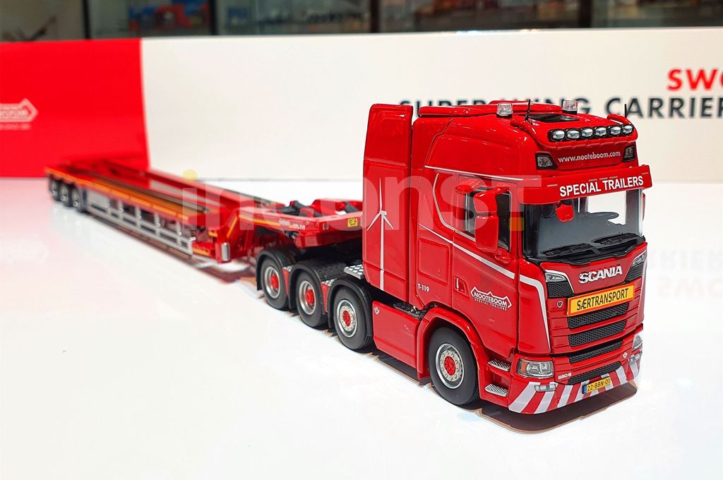 NOOTEBOOM 3-AXLE SUPER WING CARRIER WITH SCANIA S SERIES NOOTEBOOM 3-AXLE SUPER WING CARRIER WITH SCANIA S SERIES