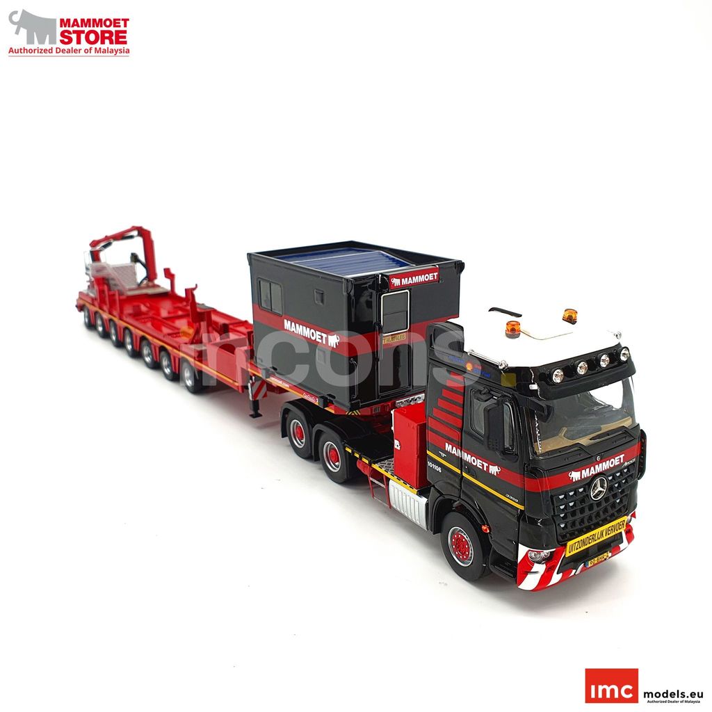 MAMMOET MB AROCS 6X4 WITH 7 AXLE NOOTEBOOM LOWLOADER + FASSI MAMMOET MB AROCS 6X4 WITH 7 AXLE NOOTEBOOM LOWLOADER + FASSI