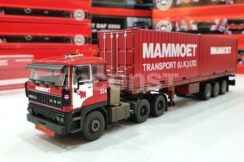 【後払い手数料無料】 MAMMOET; 2X + TRAILER CLASSIC FLAT AXLE 3 WITH 6X4 3300 DAF 建設車両、作業車