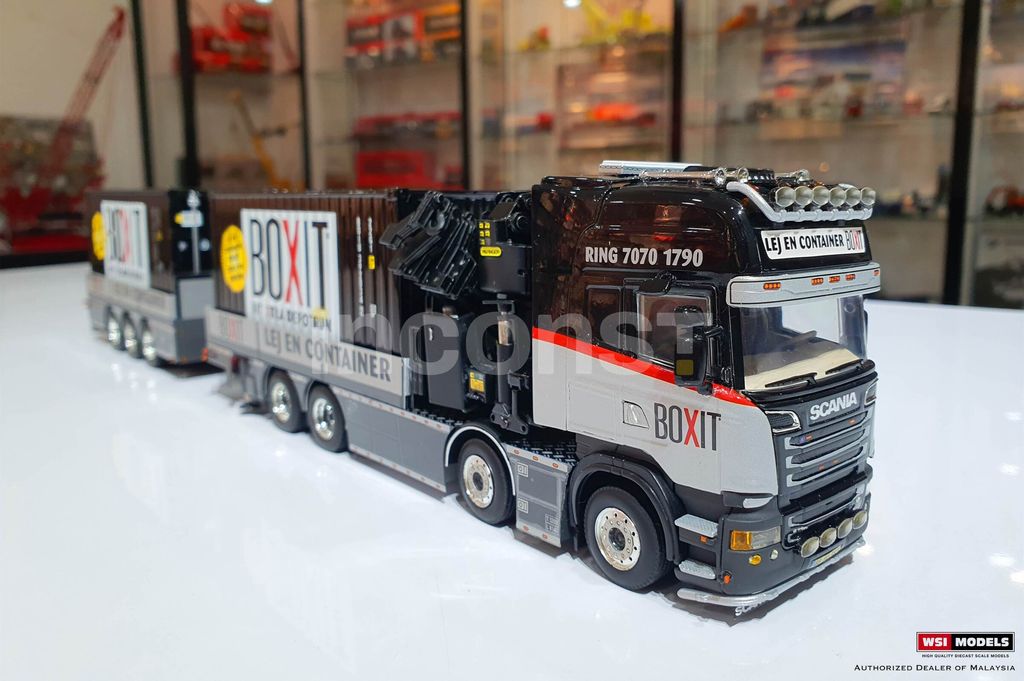 BOXIT; SCANIA R6 STREAMLINE TOPLINE 8X2 TAG AXLE RIGED FLAT BOXIT; SCANIA R6 STREAMLINE TOPLINE 8X2 TAG AXLE RIGED FLAT
