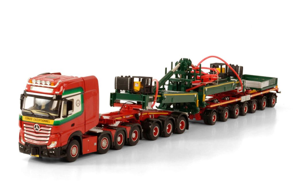 WSI 1/50 TADANO Mercedes 8x4 バラストトレーラー G. VLASTUIN; MERCEDES BENZ ACTROS MP4 SLT GIGA SPACE 8X4