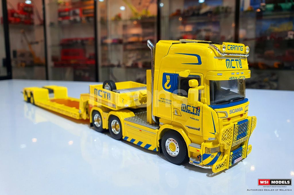 のぶのぶ WSI SCANIA TOPLINE 1/50 2台セット MCT CRANING; SCANIA STREAMLINE TOPLINE 6X2 TAG AXLE LOW