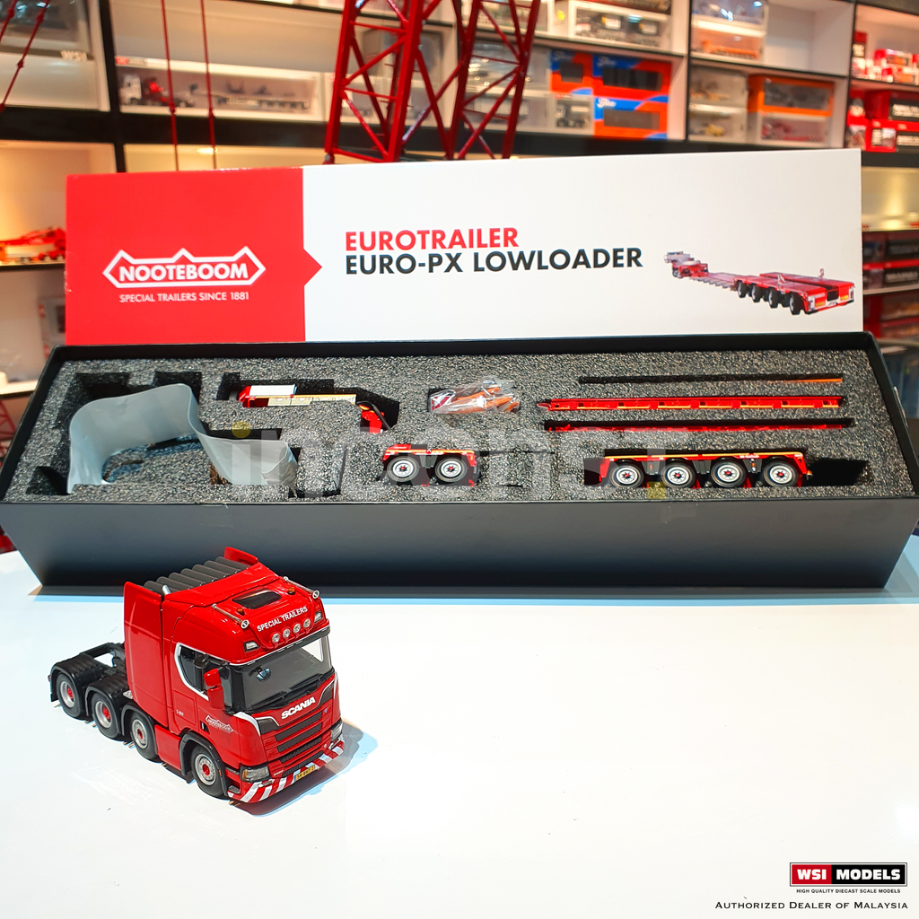 NOOTEBOOM RED LINE; SCANIA R HIGHLINE CR20H 8X4 LOWLOADER NOOTEBOOM RED LINE; SCANIA R HIGHLINE CR20H 8X4 LOWLOADER