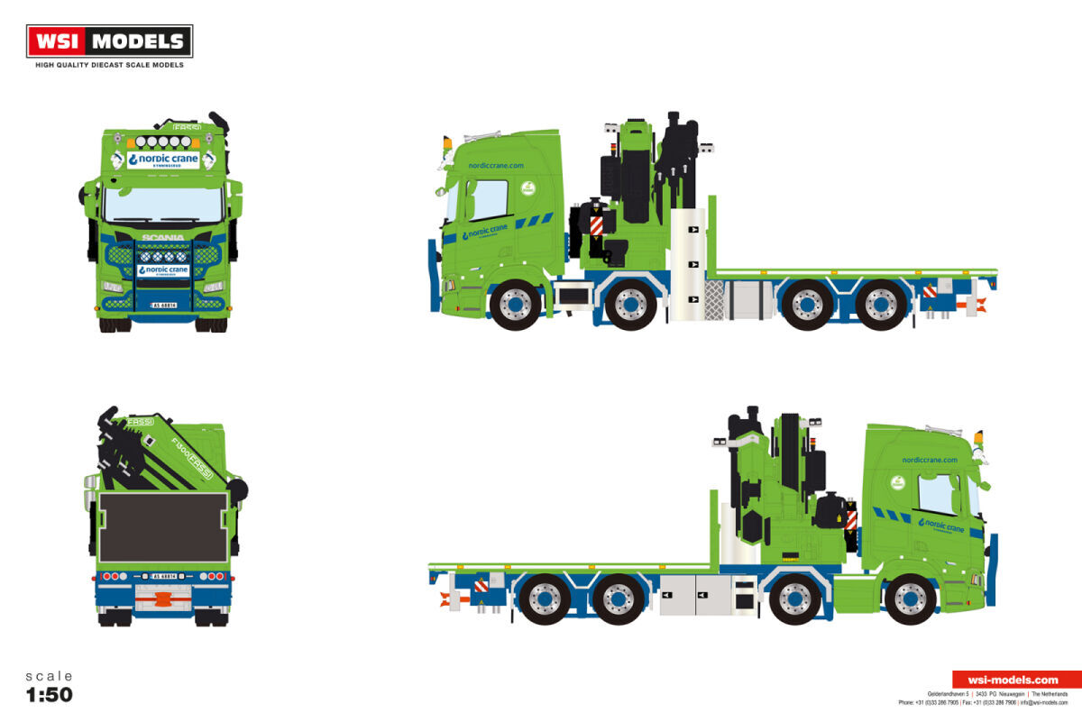 ☆Ruegsegger SCANIAスカニア R Highline Tipper 3軸 トラック /WSI 1