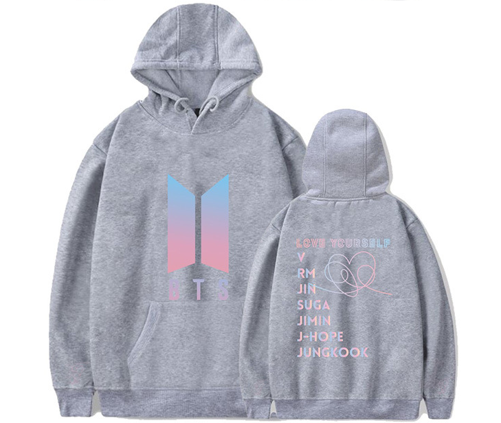 BTS Love yourself Logo Hoodie with All Member Name