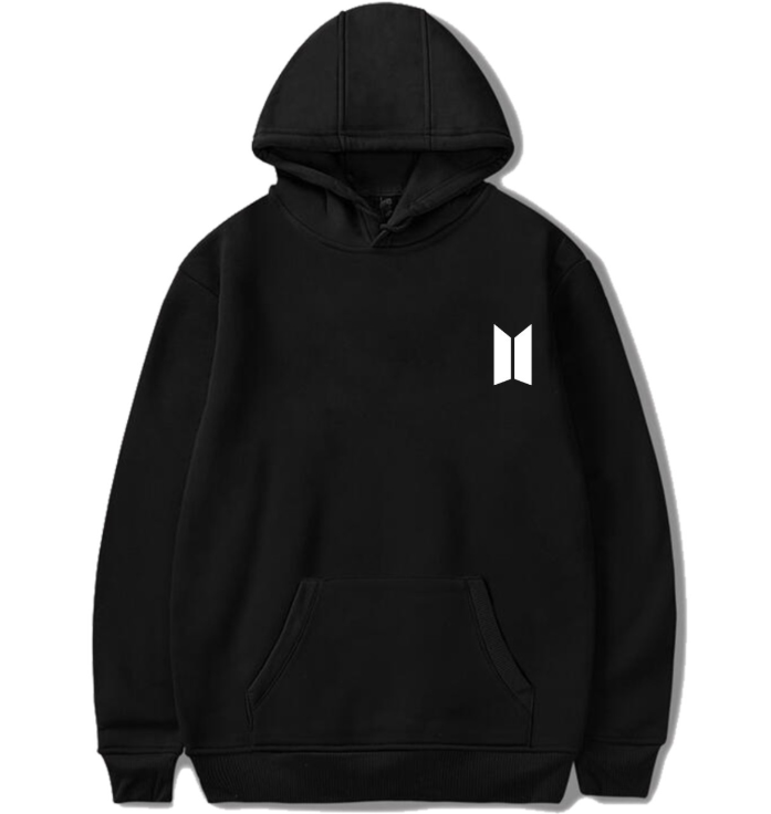 Bts Love Yourself Jacket Black Hood BTS Love Yourself Side Logo Hoodie