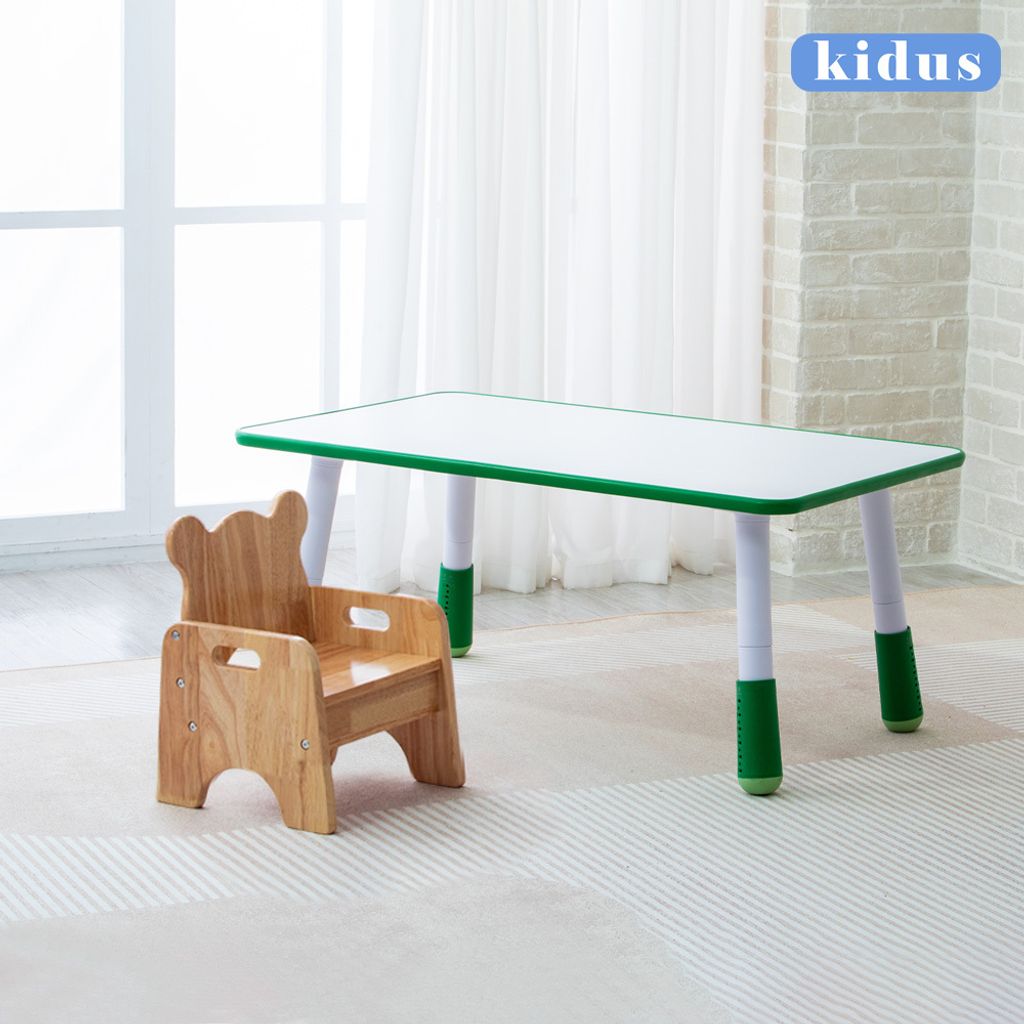 【kidus】兒童實木椅小熊遊戲椅學習椅遊戲桌椅組一桌一椅(SF300)