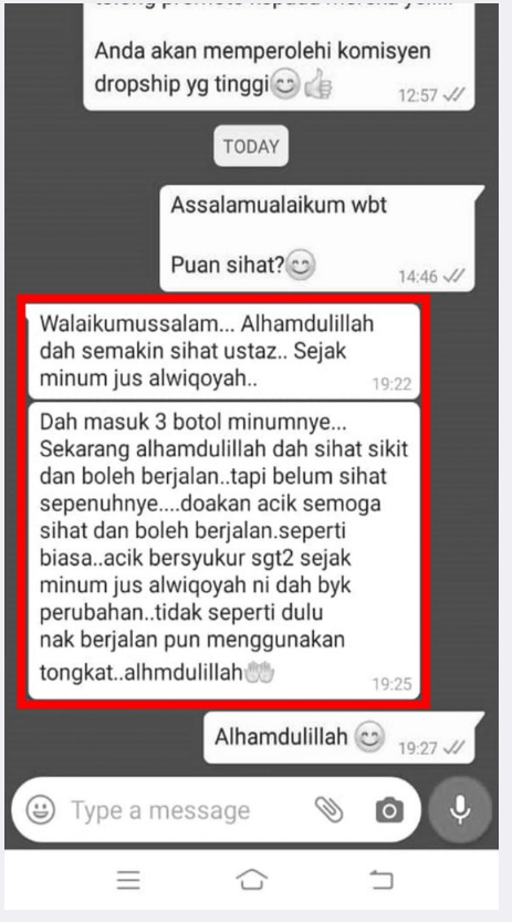 Jus Al-Wiqoyah Original 500ml – BumiAds