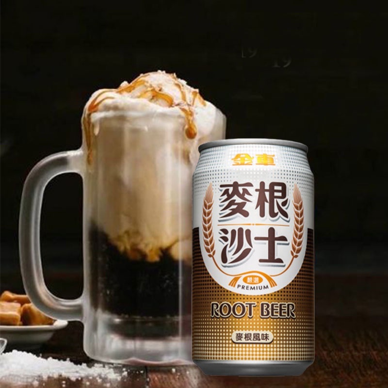 Golden Car Root Beer / 金车 麦根沙士 ( 330 ml / 1 Bottle )