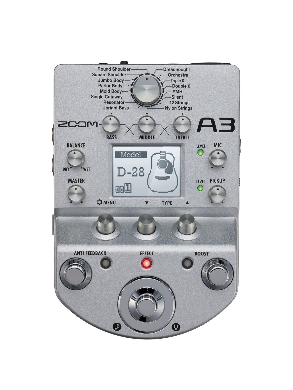Zoom A3 Acoustic Guitar Processor (Clearance @ 30% Discount)