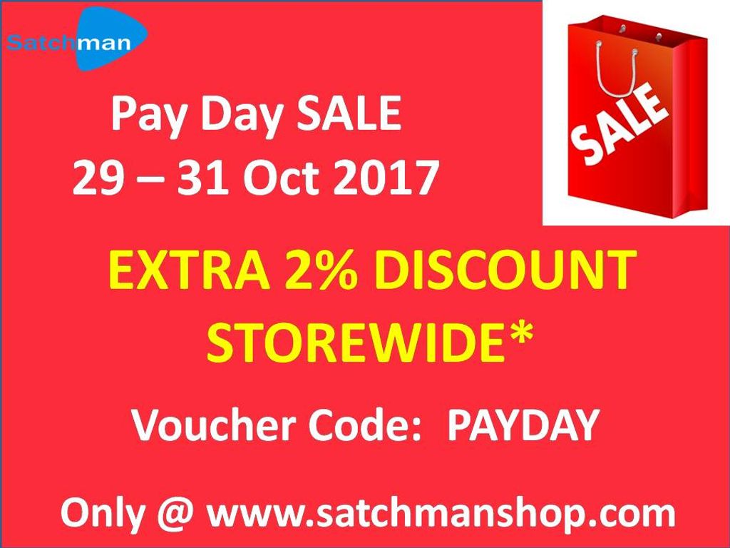 PayDay Sale (Extension) - Additional 2% Discount Storewide*
