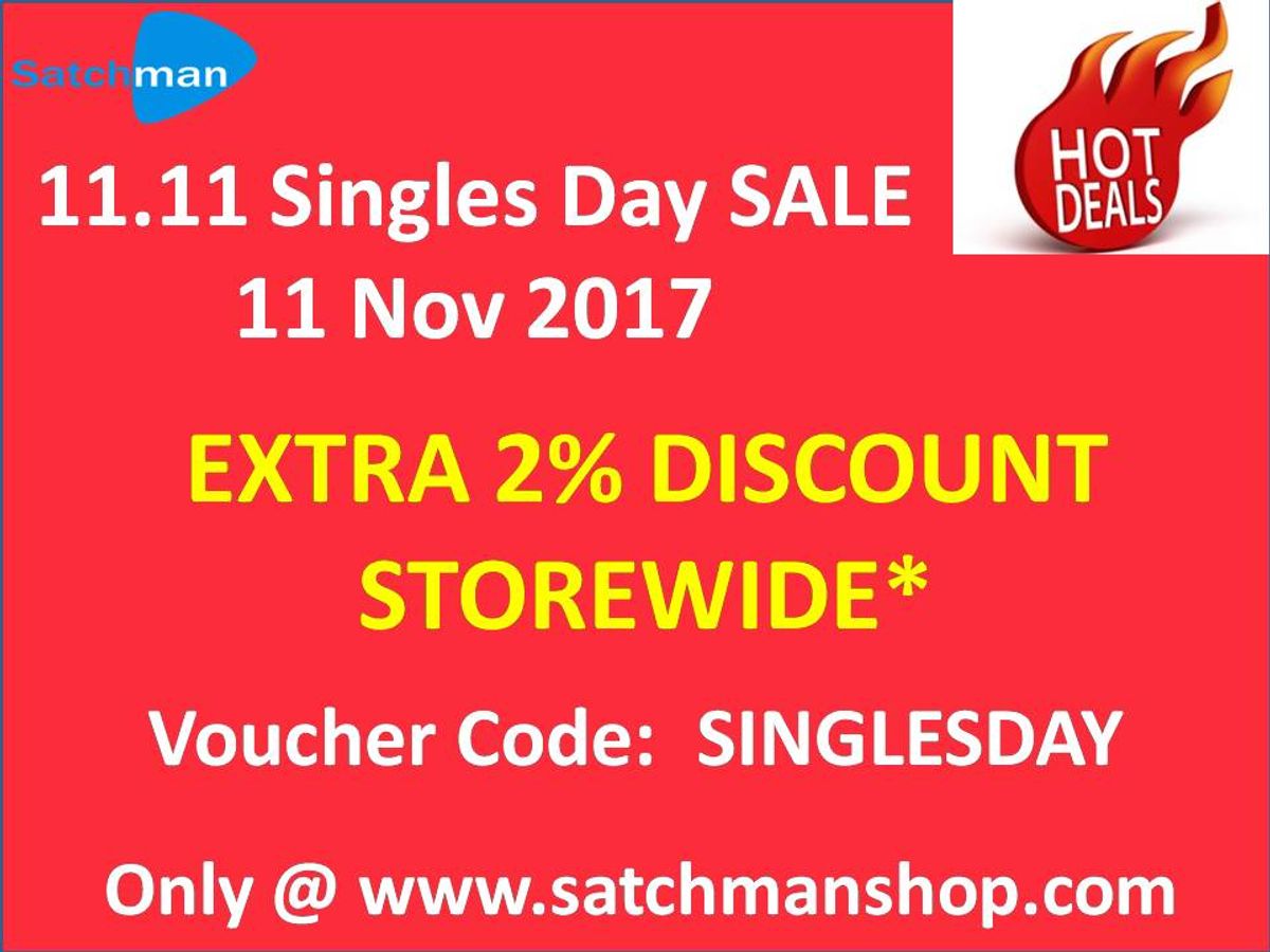 11.11 Singles Day SALE (Extra 2% Discount Storewide*)