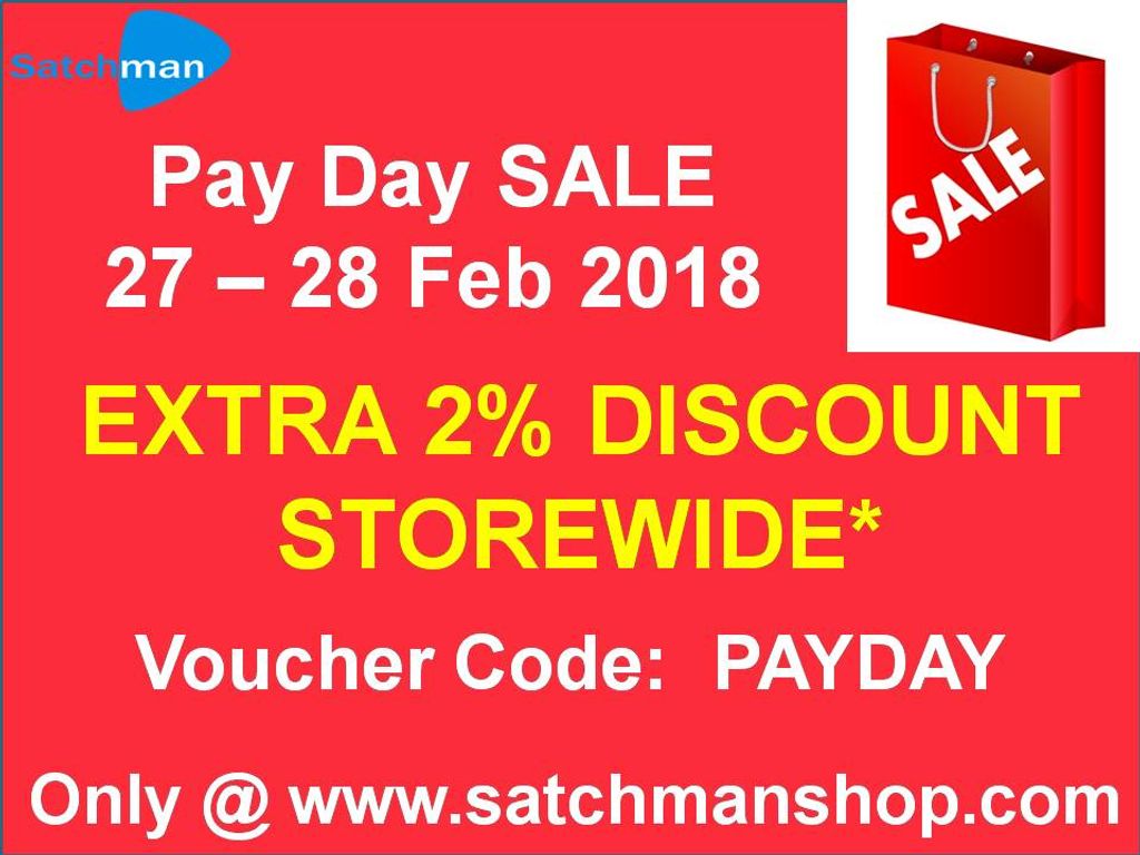 PAYDAY SALE - Extra 2% Discount Storewide*