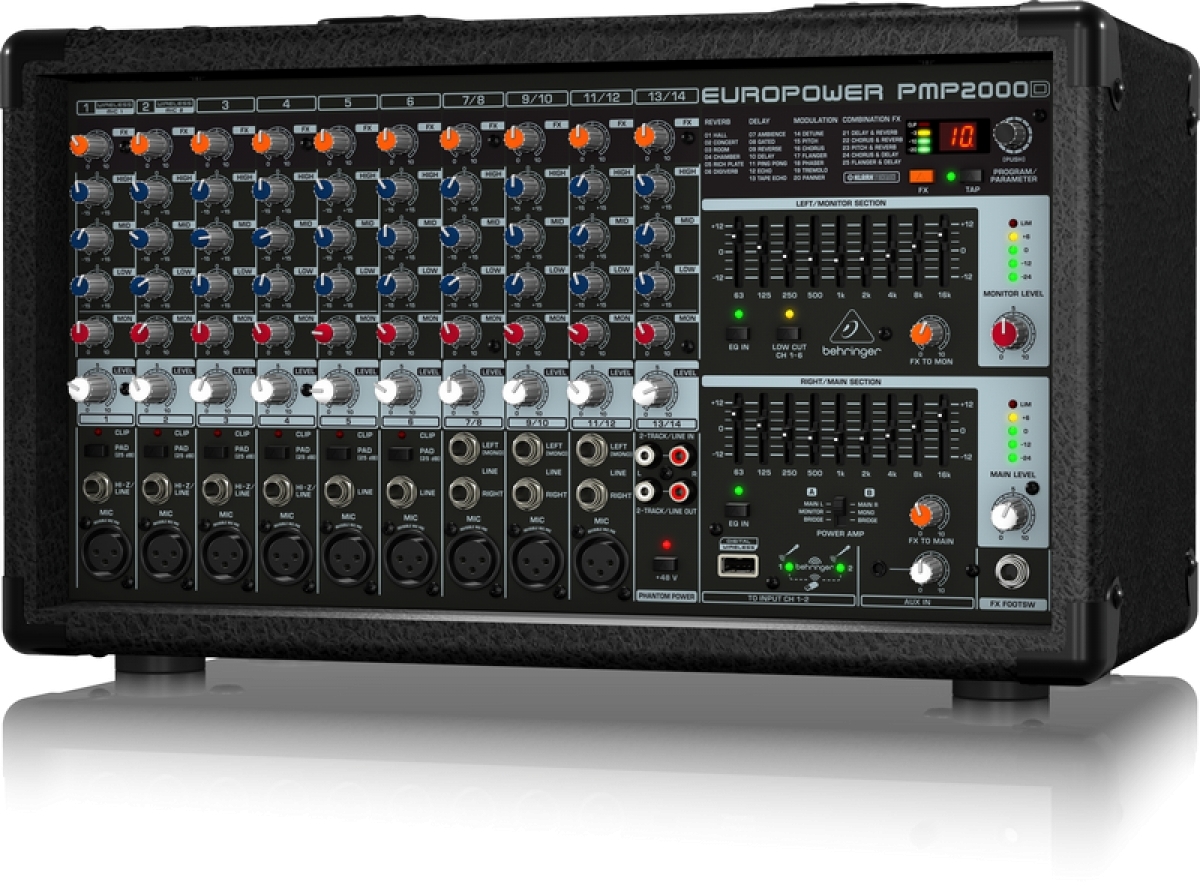 BEHRINGER Europower PMP2000D 2000Watt 14Channel Powered Mixer (PMP