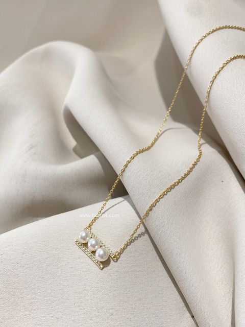 ADORNIA淡水珍珠項錬