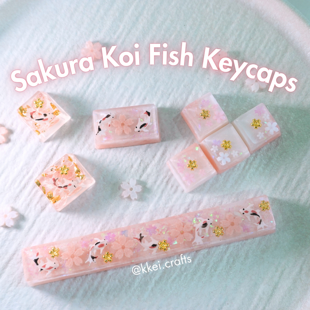 Sakura Koi Fish Keycaps