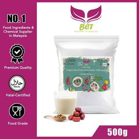 ORGANIC RED DATE SOYA BEAN POWDER WITH SUGAR CANE RM26