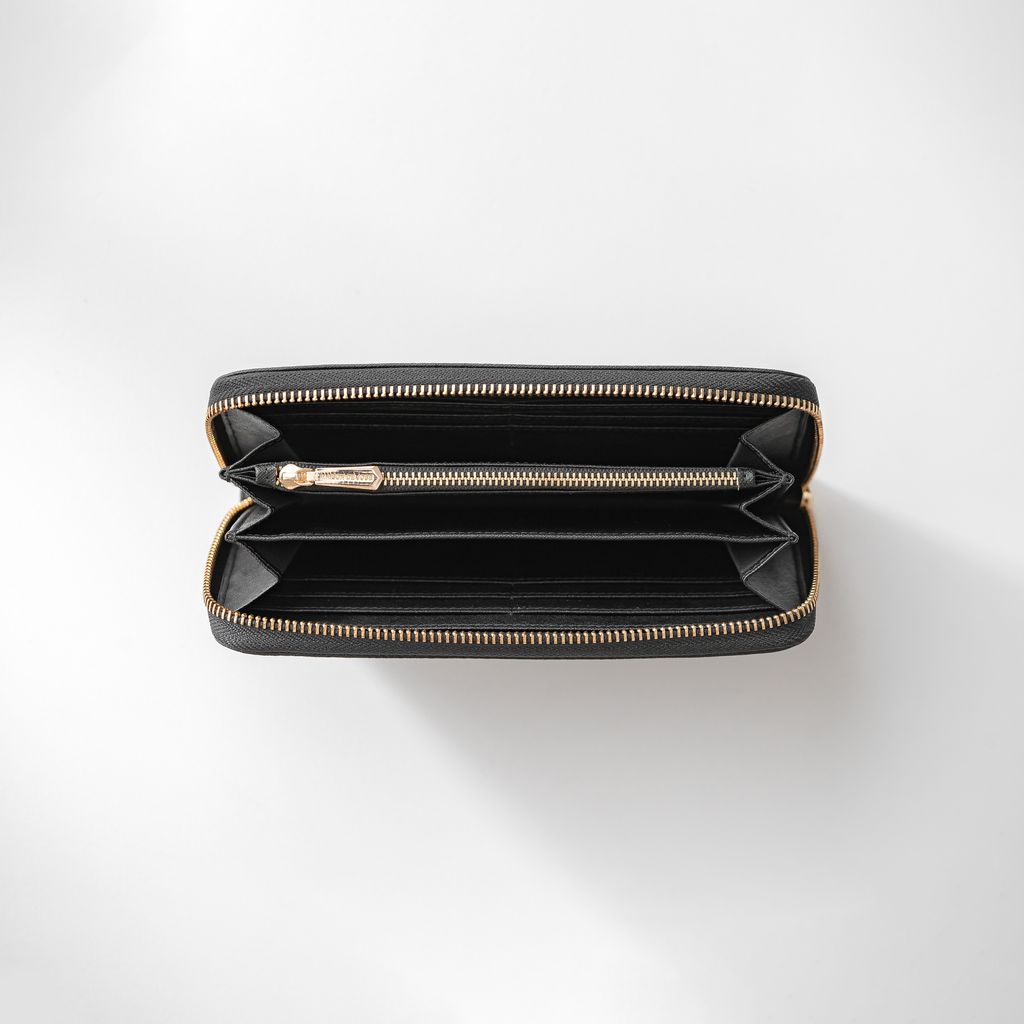 ★TOUT Y EST★ Stephanie Zipper Long Wallet RXACX24120BED Couple Set - Zipper Women's Long Wallet + Zipper Men's Long