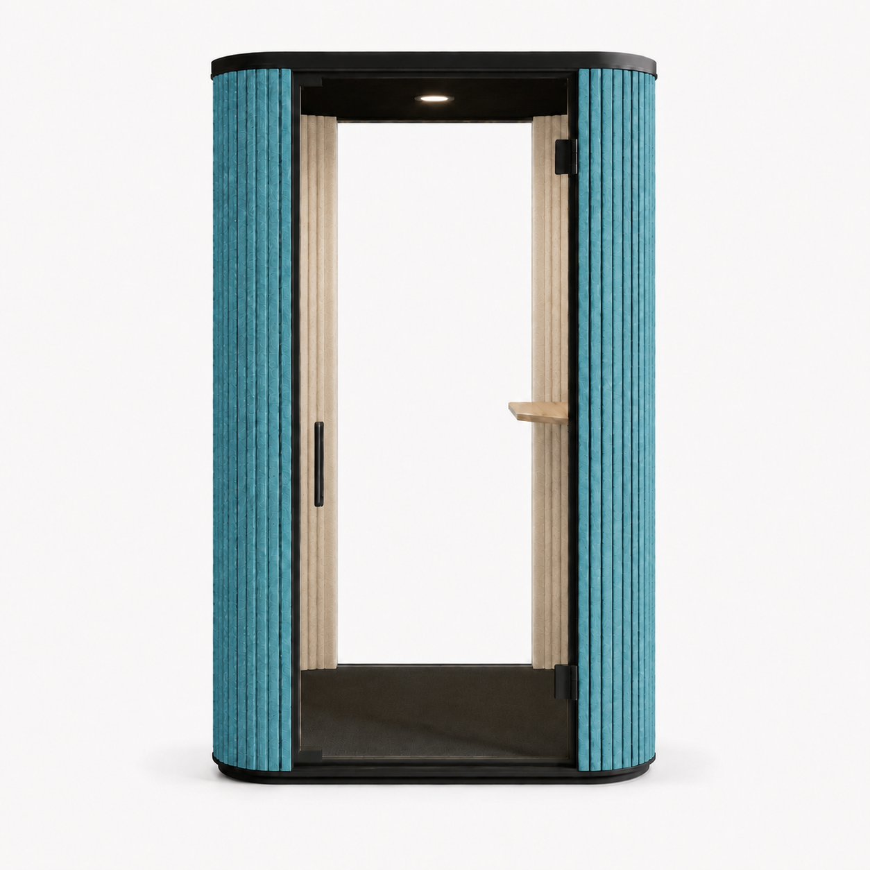 Dusty Turquoise Pod with Beige Acoustic Interior