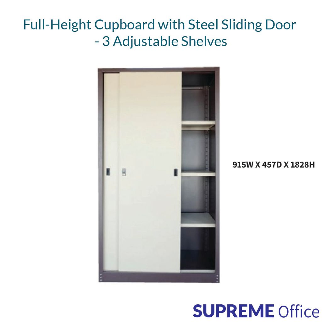 Full-HeightCupboardwithSteelSlidingDoorcw3AdjustableShelves-01