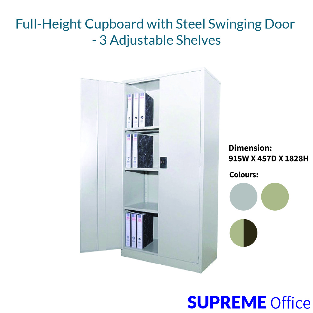 Full-HeightCupboardwithSteelSwinggingDoorcw3AdjustableShelves-01