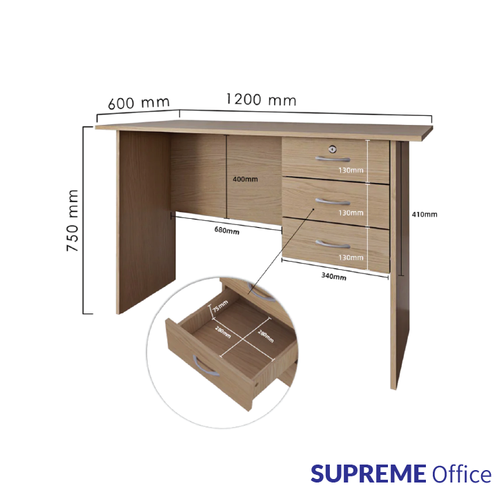 desk with 3 drawers-04