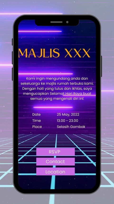 Contoh design di dalam telefon