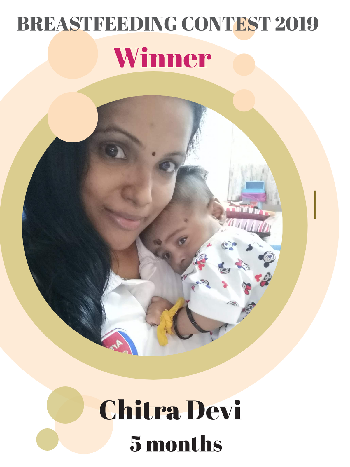 Breastfeeding Contest 2019 - Winner (Chitradevi)