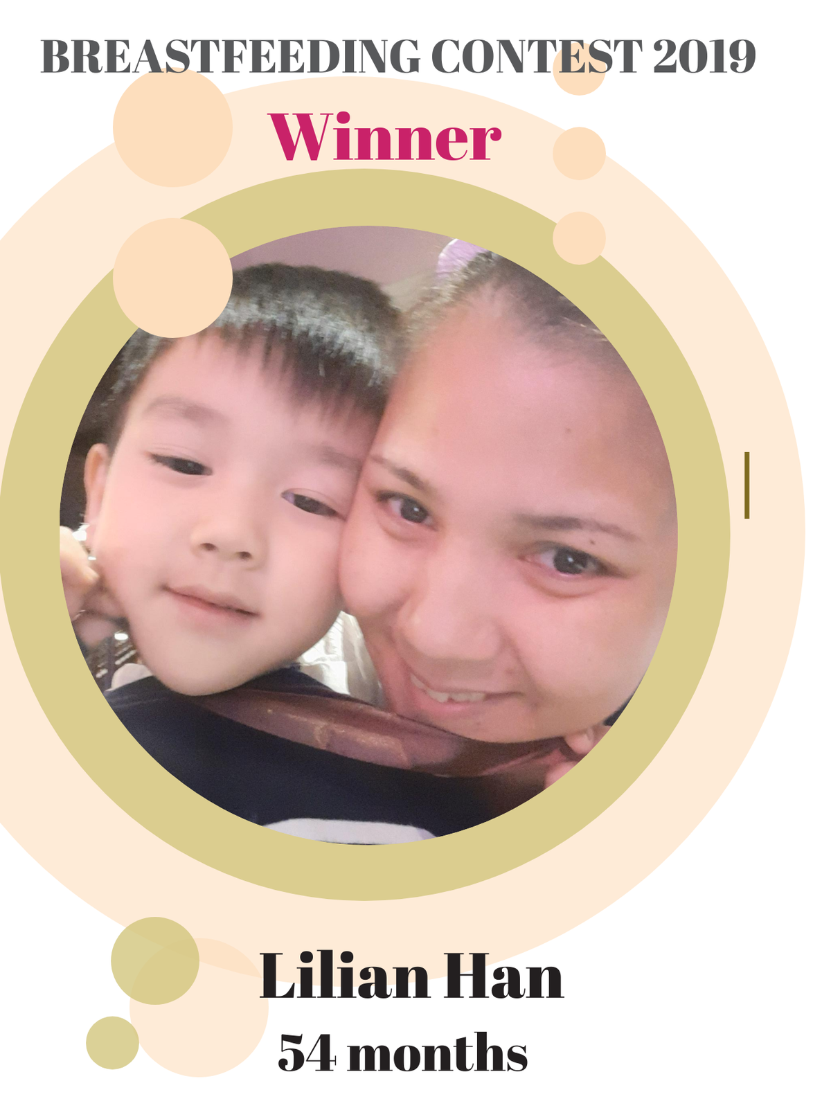 Breastfeeding Contest 2019 - Winner (Lilian Han)