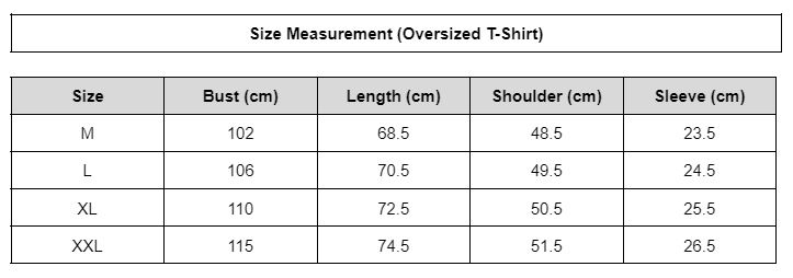 size measurement - oversized