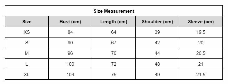size measurement (gildan)