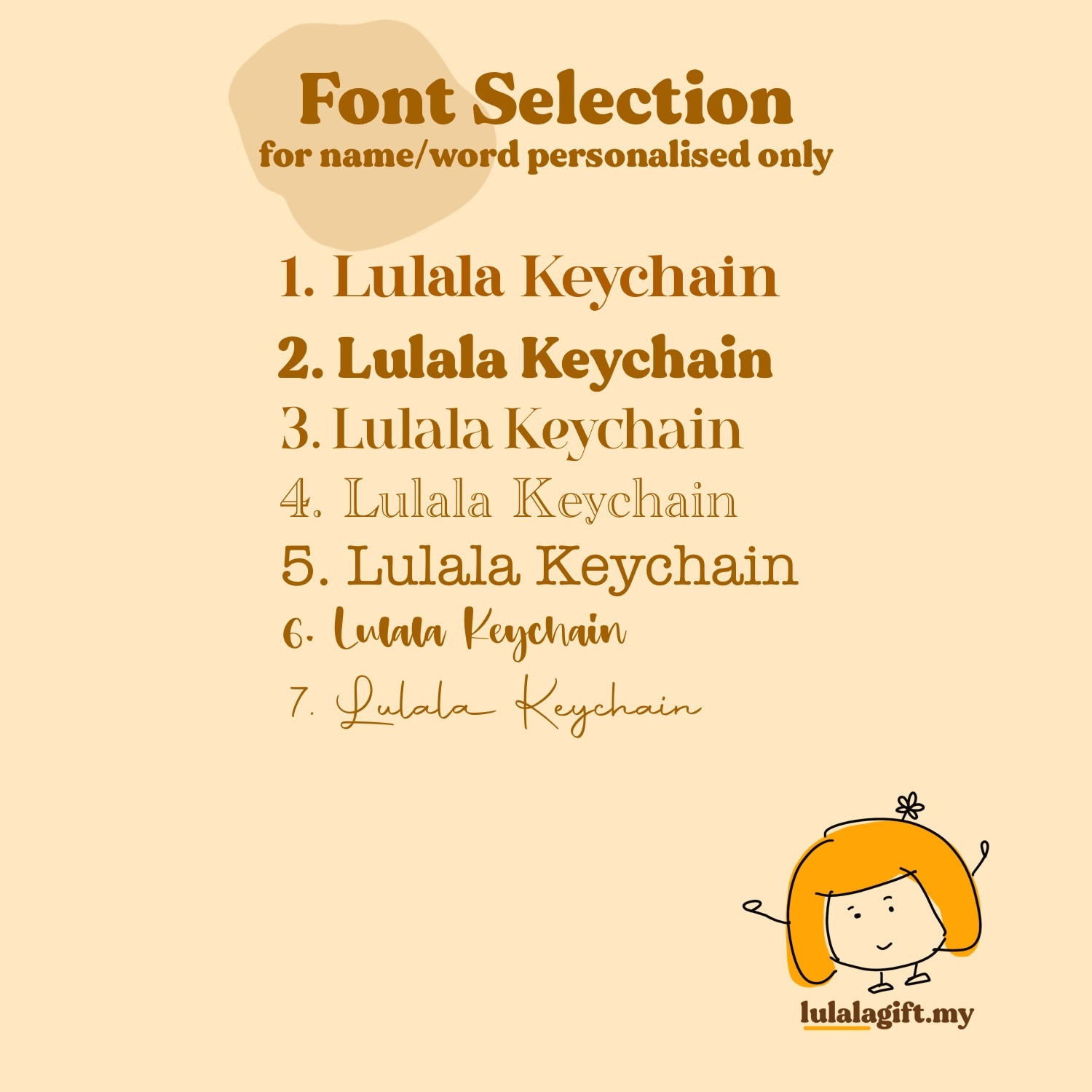 Font selection