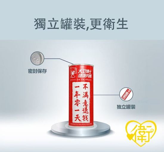  獨立罐裝,更衛生 | 大衛博士健康內褲