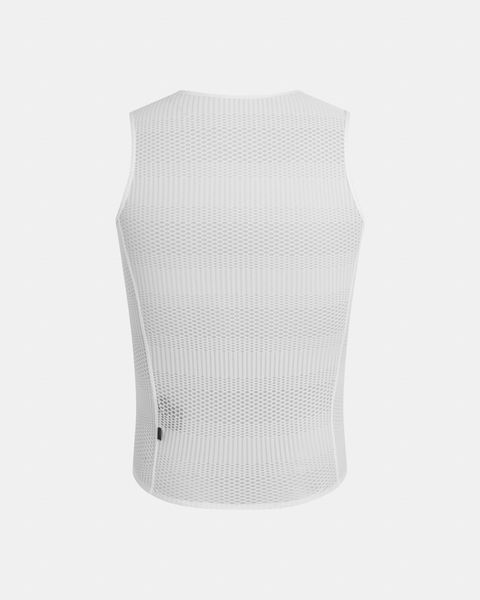 New White Mesh Sleeveless Cycling Base Layer – nologo | the cycling socks.