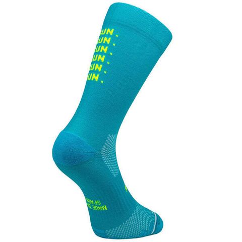 COMPRESSPORT CALCETINES CICLISMO V3.0 BLANCO AZUL — Tri For Fun