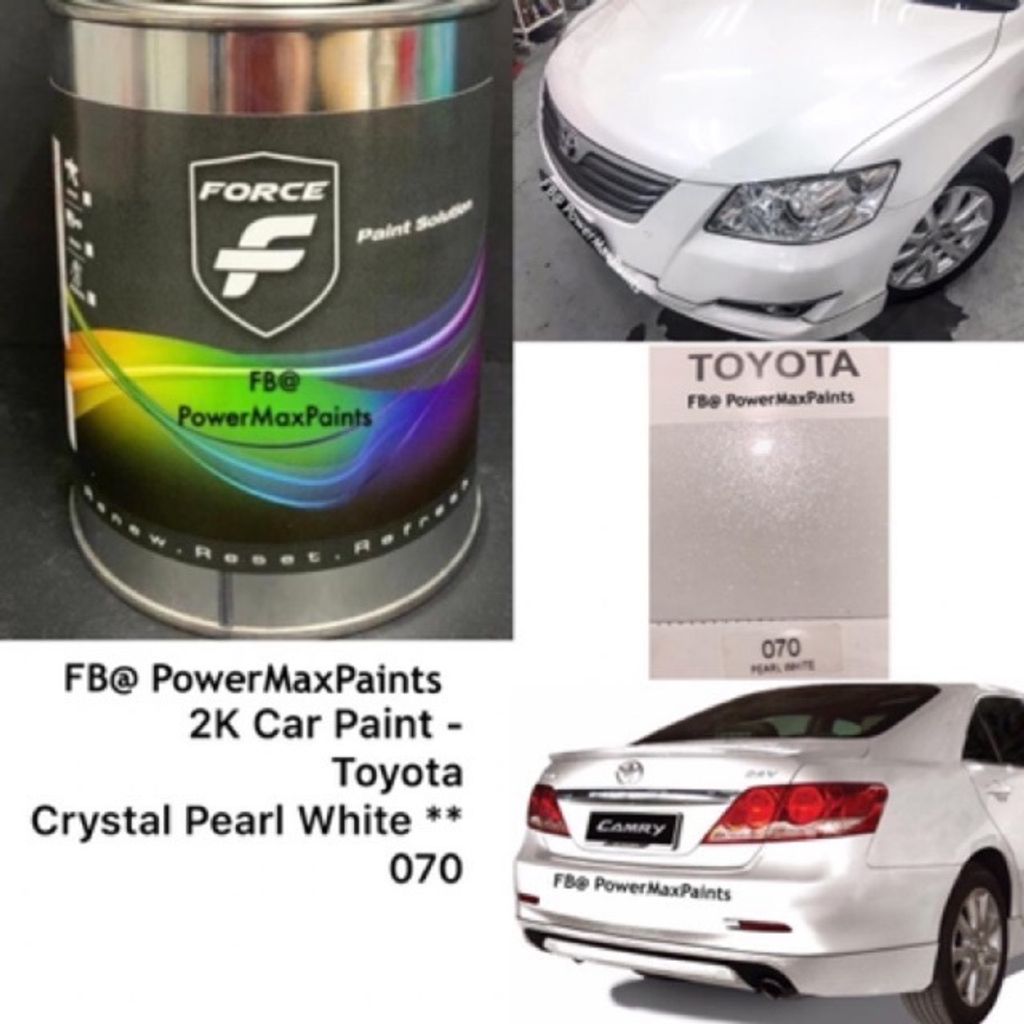 FORCE TOYOTA 070 CRYSTAL PEARL WHITE ** 2K CAR PAINT – Power Max Paints  Trading