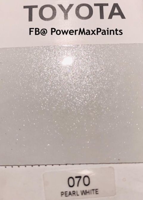 FORCE TOYOTA 070 CRYSTAL PEARL WHITE ** 2K CAR PAINT – POWER MAX PAINTS ...