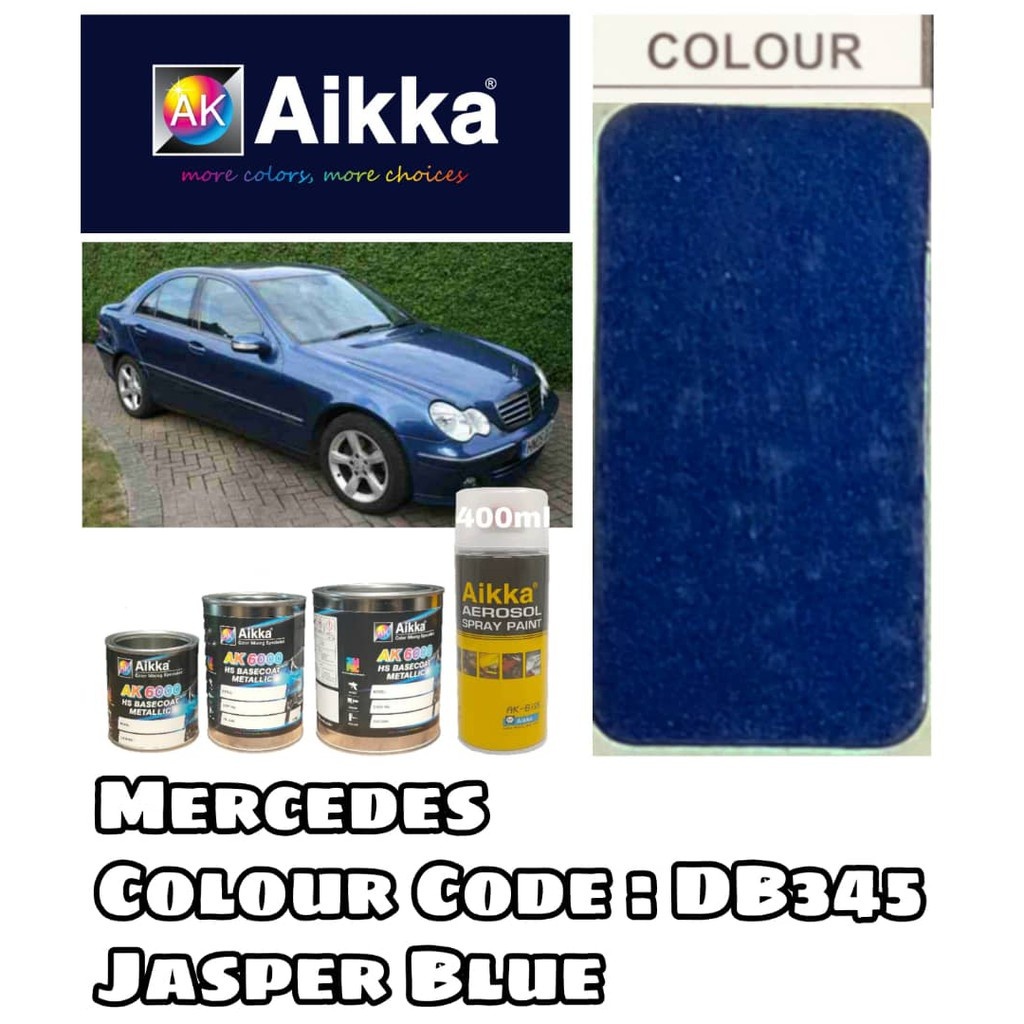 AIKKA MERCEDES DB345 JASPER BLUE 2K CAR PAINT – POWER MAX PAINTS