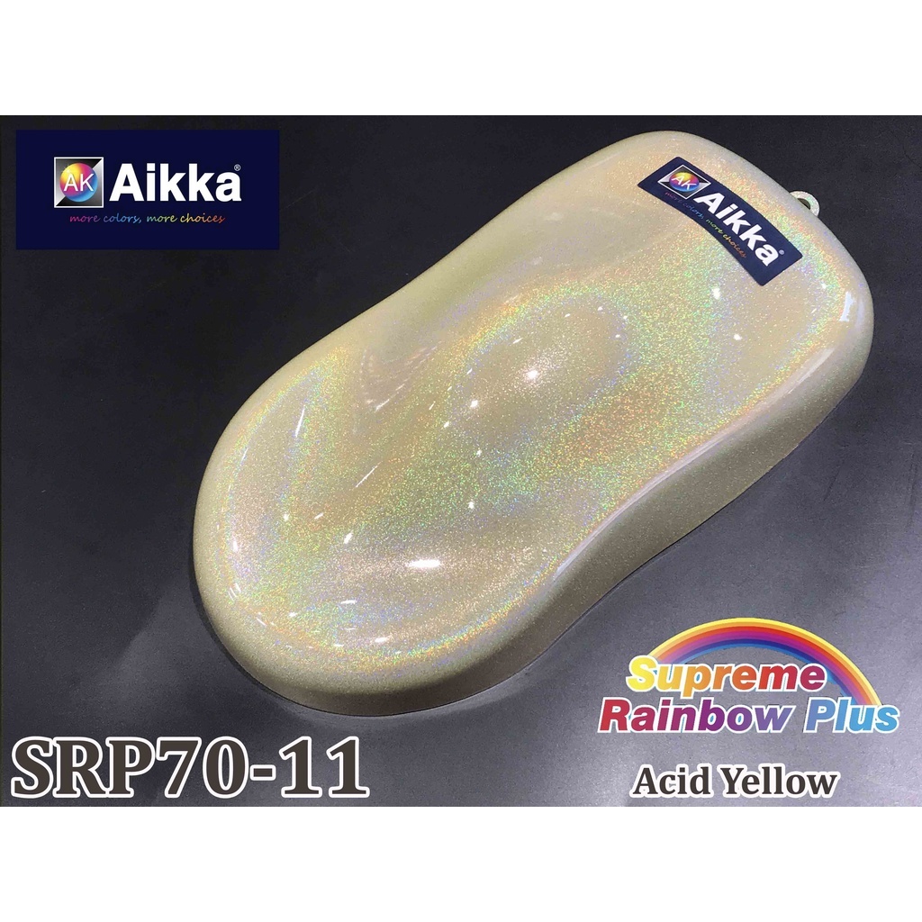 AIKKA SRP70-11 ACID YELLOW *** SUPREME RAINBOW PLUS 2K PAINT